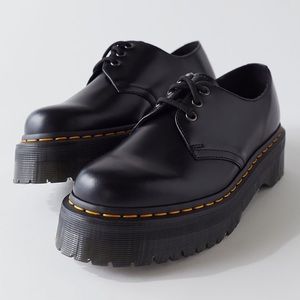 Dr Martens 1461 Quad Smooth Leather Platform Oxford Shoes